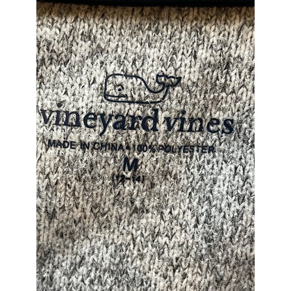 Vineyard Vines Gray Quarter Zip Sweater Fleece Shep Shirt Size M - Picture 9 of 10